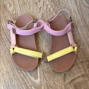 Reef Kids Pink and Yellow Sandals